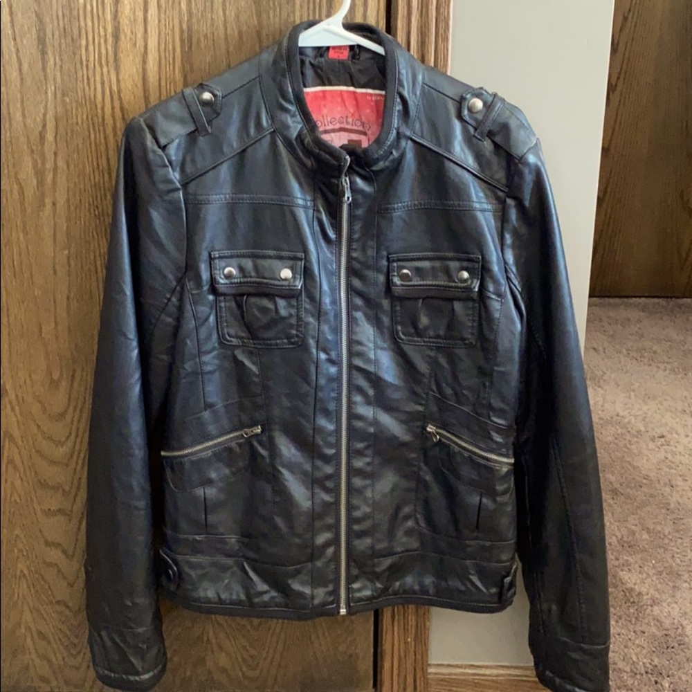 Faux leather jacket